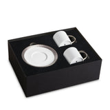 Corde Platinum Espresso + Saucer (Set Of 2)