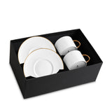 Neptune Gold Tea Cup + Saucer (Set of 2)
