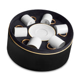 Neptune Gold Espresso Cup + Saucer (Set of 6)