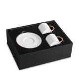 Neptune Gold Espresso Cup + Saucer (Set of 2)
