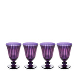 Prism Wine Glasses - Purple( (Set of 4)