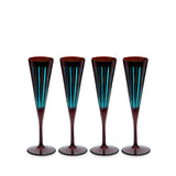 Prism Champagne Flutes - Bordeaux (Set of 4)