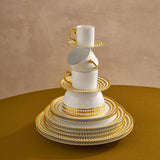 Perlée Espresso Cup + Saucer - Gold