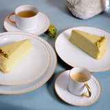 Neptune Gold Espresso Cup + Saucer (Set of 6)
