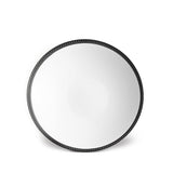 Soie Tressée Soup Plate in Black - Classic Yet Modern Design Made of Limoges Porcelain Creates a Contemporary Look on an Ancient Shape