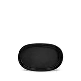 Small Terra Oval Platter in Iron by L'OBJET - Hand-Crafted from Porcelain and Glazed Meticulously - Organic Shape