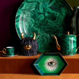 Malachite Espresso Cup + Saucer