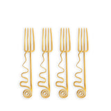Spirale Cocktail Forks (Set of 4)