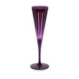 Prism Champagne Flutes - Purple (Set of 4)