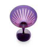 Prism Martini Glasses - Purple( (Set of 4)