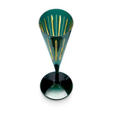 Prism Champagne Flutes - Green (Set of 4)