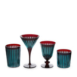 Prism Double Old Fashioned Glasses-Bordeaux (Set of 4)