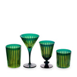 Prism Wine Glasses-Green (Set of 4)