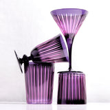 Prism Wine Glasses - Purple( (Set of 4)