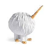 White and Gold Haas Mojave Palm Unicorn 4-Wick Candle - Dry, Woodsy Fragrance - Translucent Porcelain Vessel
