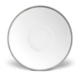 Large Soie Tressée Coupe Bowl in Platinum - Classic Yet Modern Design Made of Limoges Porcelain Creates a Contemporary Look on an Ancient Shape