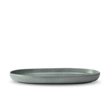 Medium Terra Oval Platter in Seafoam by L'OBJET - Hand-Crafted from Porcelain and Glazed Meticulously - Organic Shape