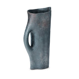 Timna Pitcher in Aged Iron - Sculpted from Porcelain - Flowing Vessel Features Exemplary Craftsmanship with Detailed Finish