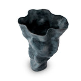 Tall Timna Vase in Aged Iron by L'OBJET has a Sculptural Form - Hand-Crafted Workmanship from Portuguese Atalier